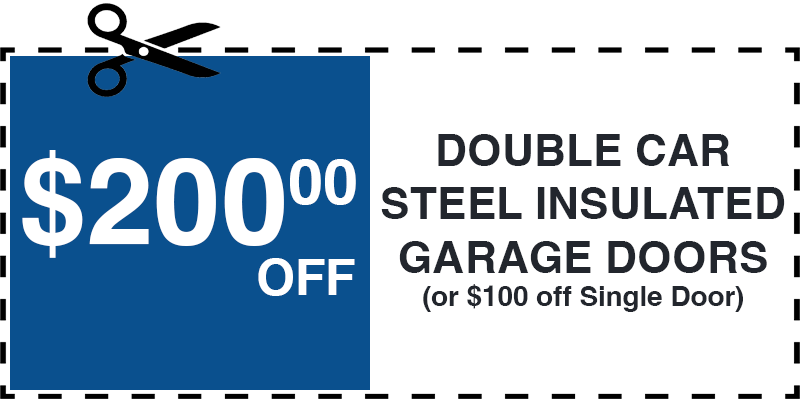 200 off garage door repair Kings Park